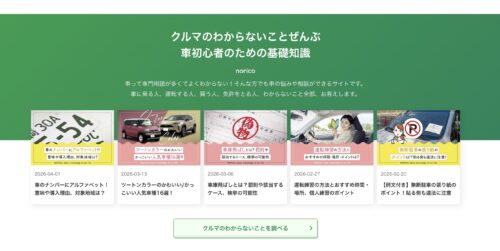 TOPページでの初心者ユーザ向けコンテンツ導線