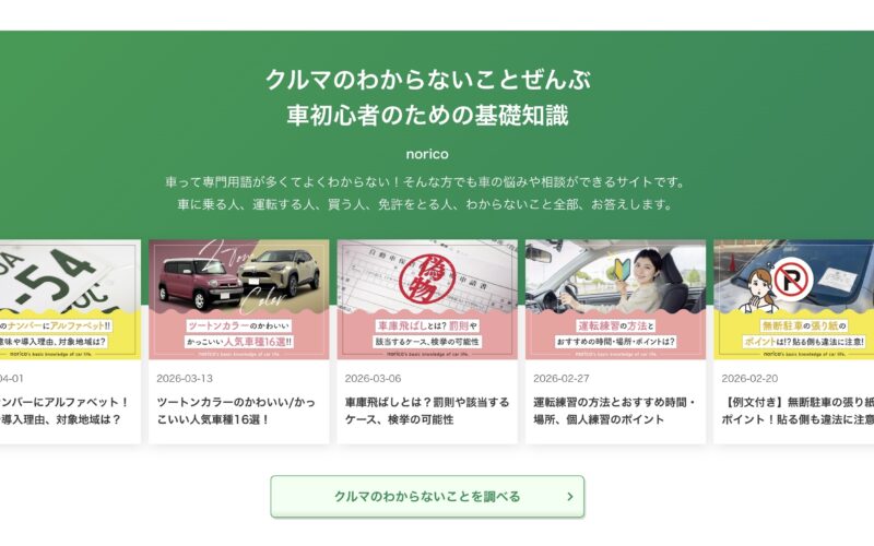 TOPページでの初心者ユーザ向けコンテンツ導線