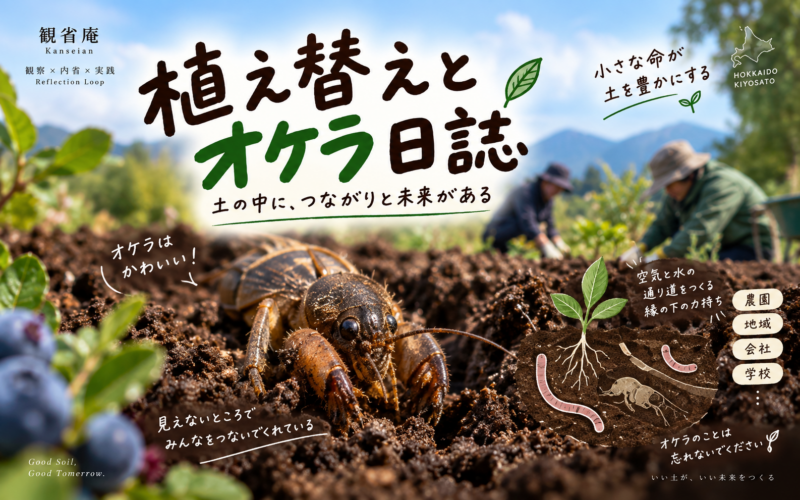 植え替えとオケラ日誌